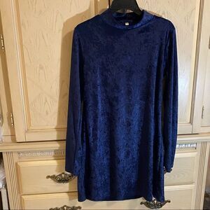 My Beloved Long Sleeve Velvet Dress